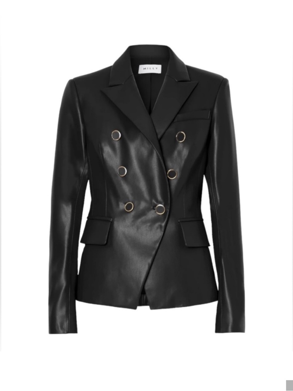 NWT Milly Inez Faux Leather Blazer size 6